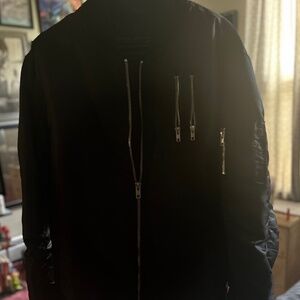 Bleecker & Mercer Satin Bomber Jacket